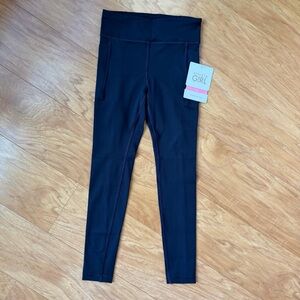 Athleta Girl High Rise Track Your Treasures Leggings Navy size small s/7 NWT